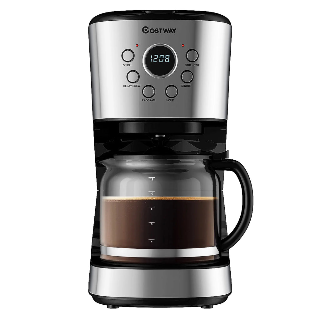 12-Cup Programmable Coffee Maker with Glass Carafe U514