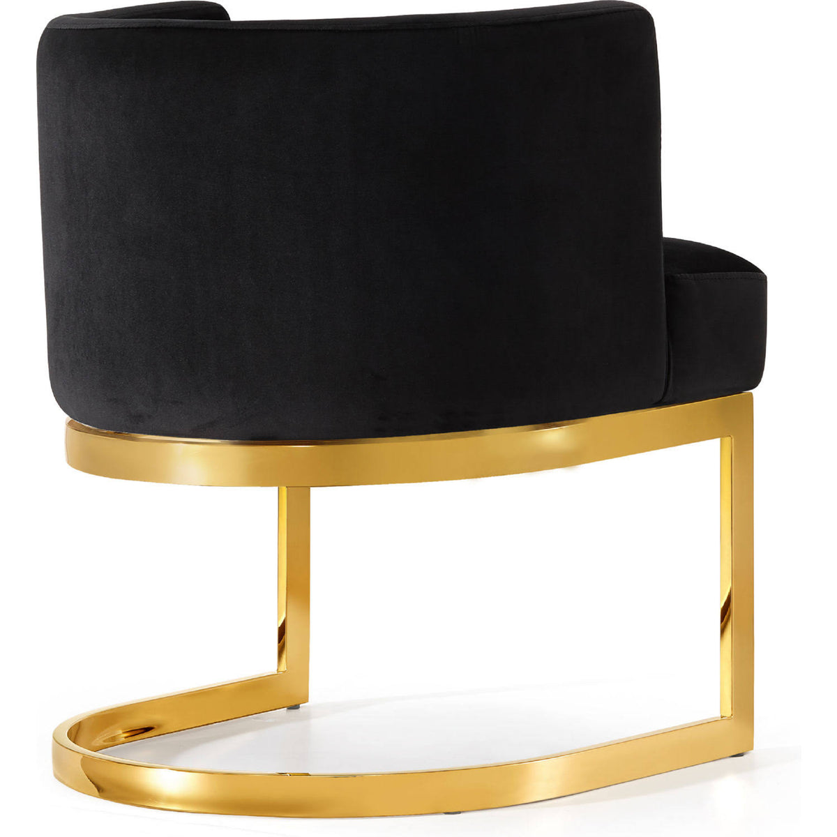 Black Velvet Dining Chair Y58533