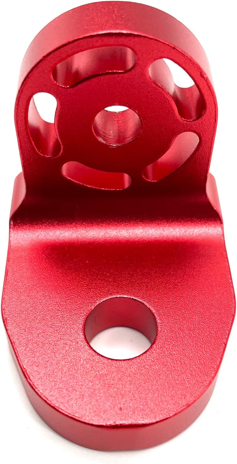 2 pcs Adjustable UTV Flag Mount Whip Light Bar Bracket for 1.75 to 1.85 Roll Bar (red) M44802