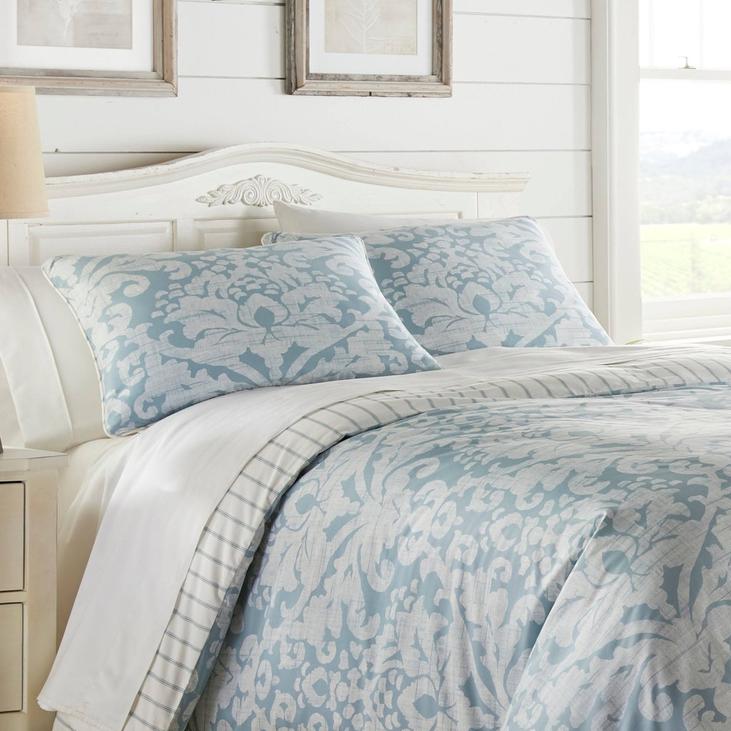 Blue Duvet Cover Set, Full/Queen E626