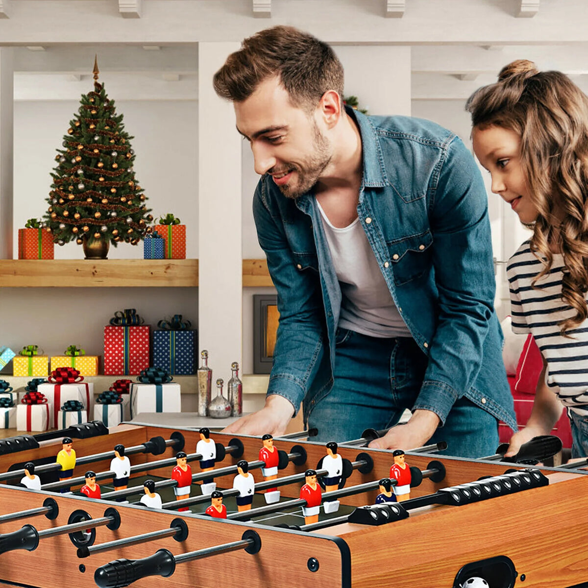 4 In 1 Multi Game Hockey Tennis Football Pool Table G4194