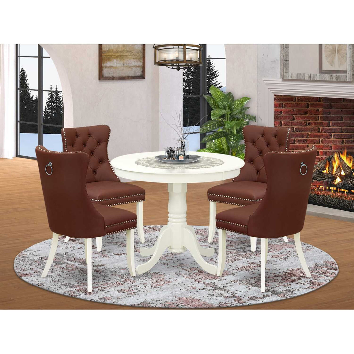 5 Piece Round Kitchen Table Set M651864