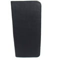 Black Leather Passport Ticket Holder H202959