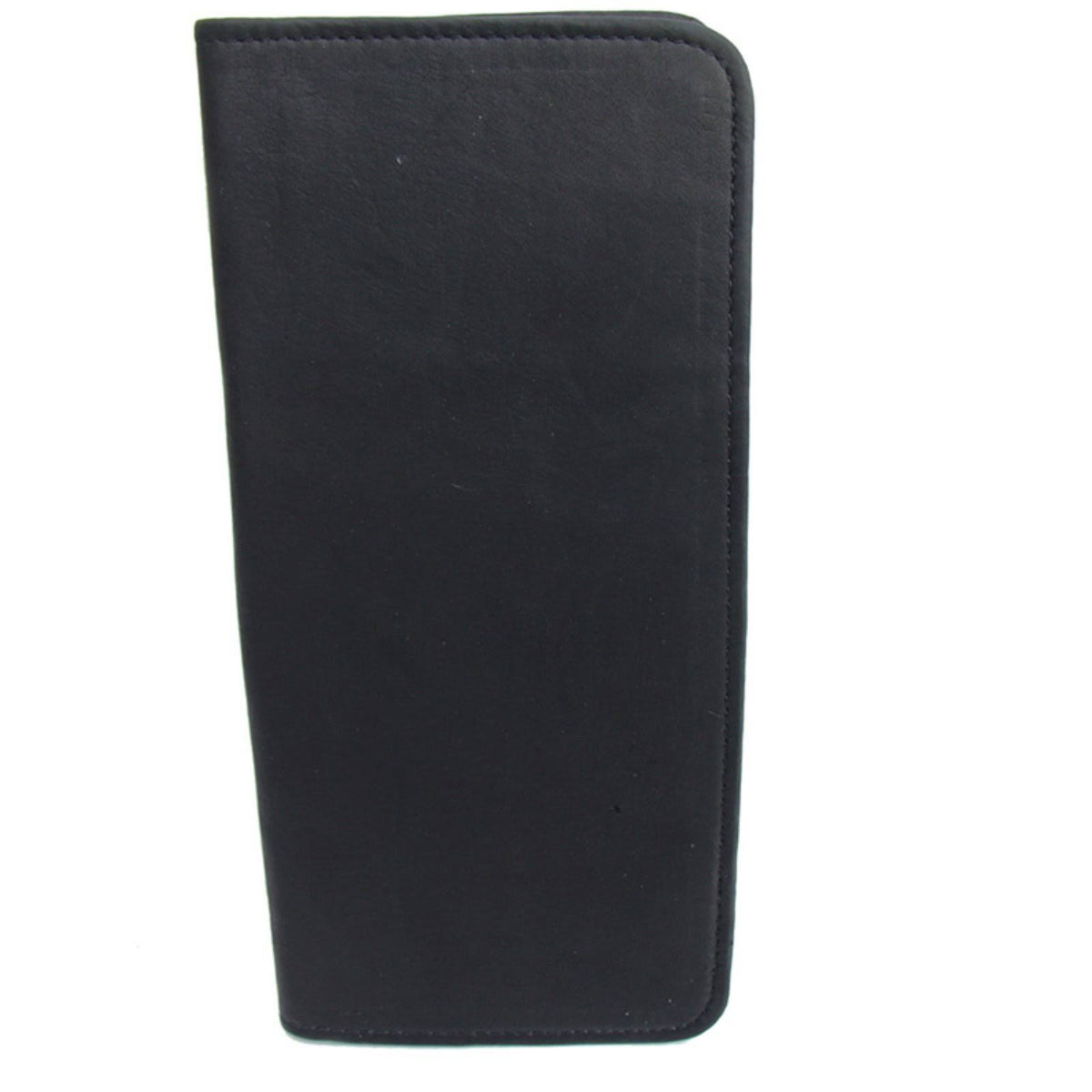Black Leather Passport Ticket Holder H202959