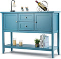 Beige Wood Buffet Sideboard with Storage Cabinet and 2 Drawers E535952