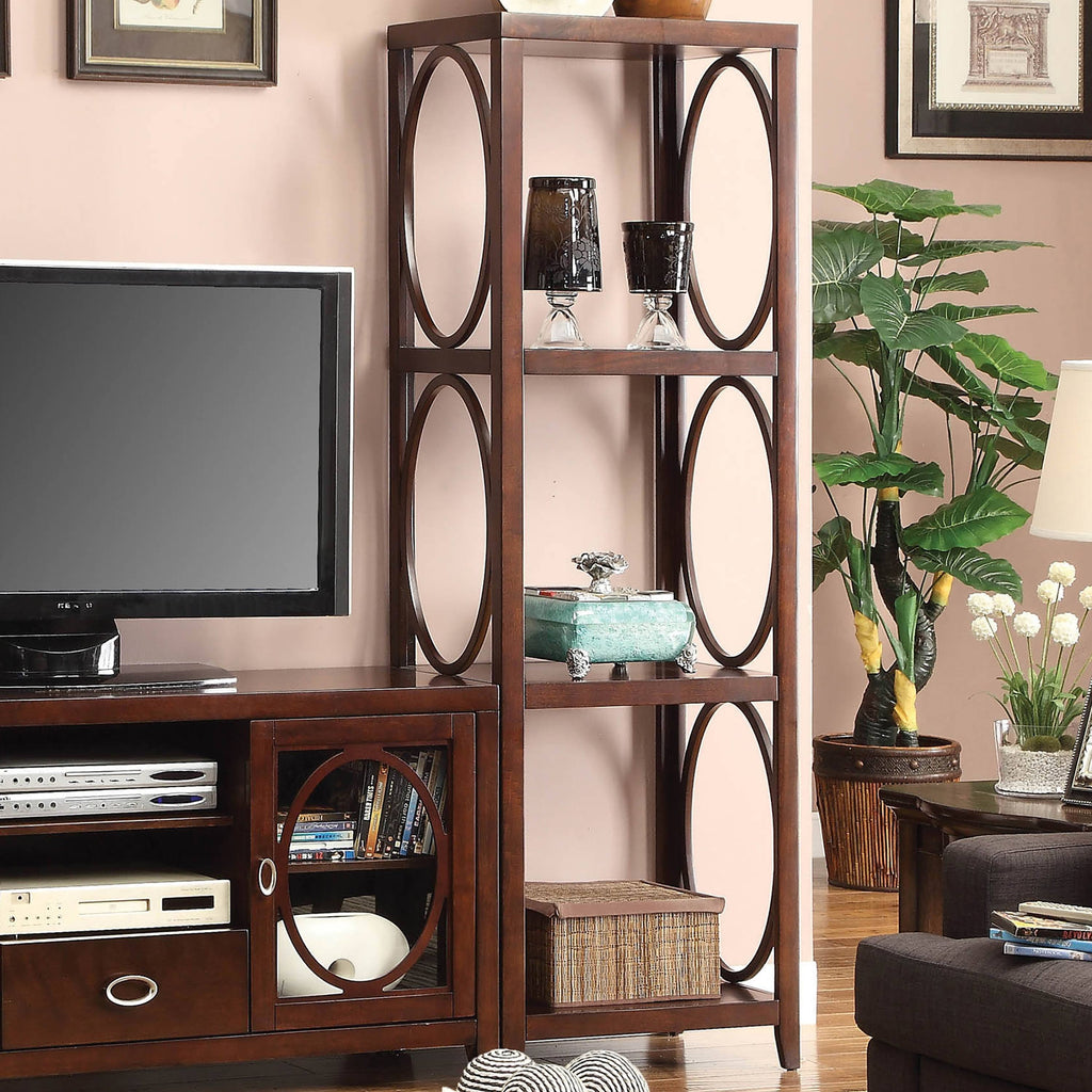 Cherry 3-Shelf Pier Cabinet H895537