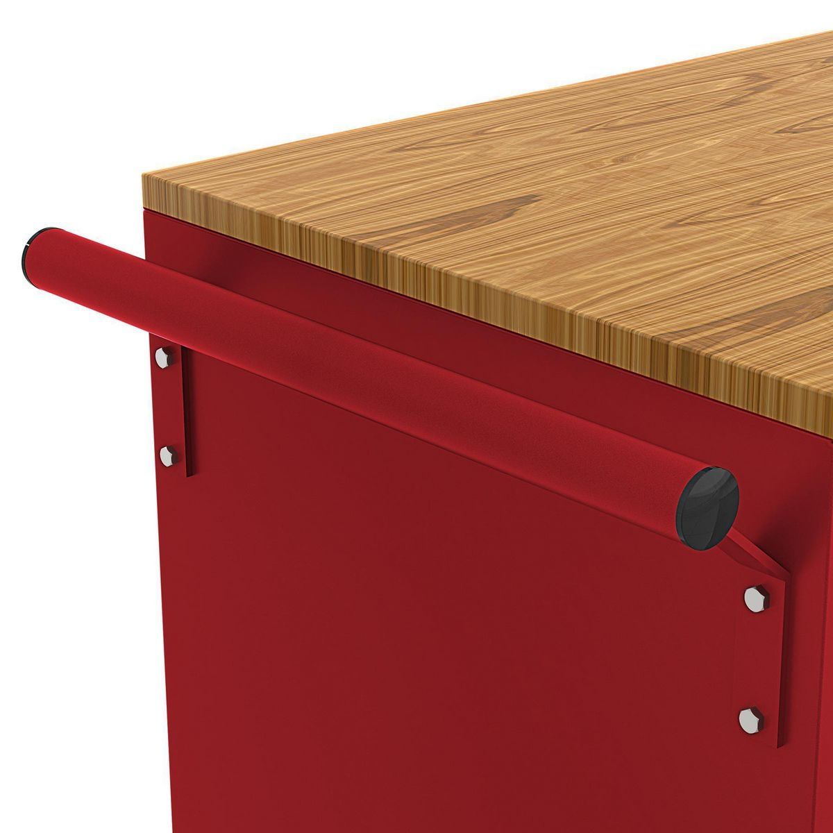 46 in. Mobile Workbench with Solid Wood Top T197844