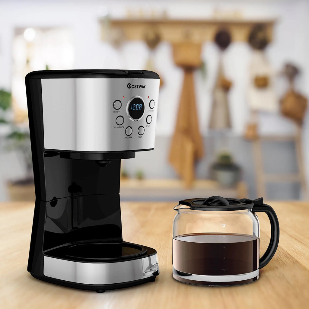 12-Cup Programmable Coffee Maker with Glass Carafe U514