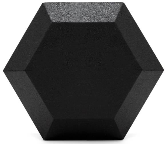 115 lbs Rubber Coated Hex Dumbbell F275