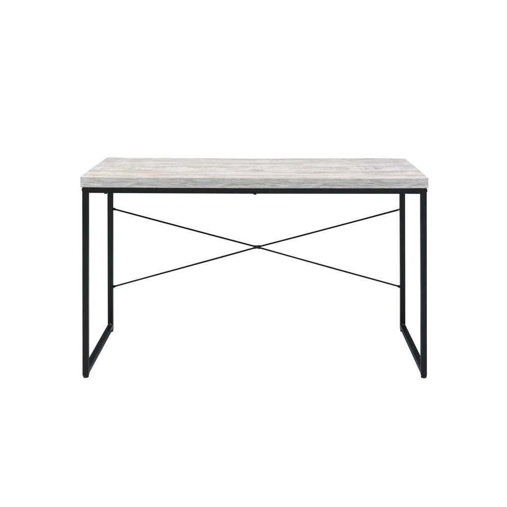 Antique White & Black Desk R521