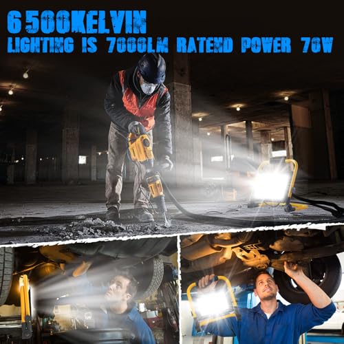 21,000 Lumen 2 Adjustable LED Work Light Heads Collapsible Tripod 6,500 Kelvin R319552