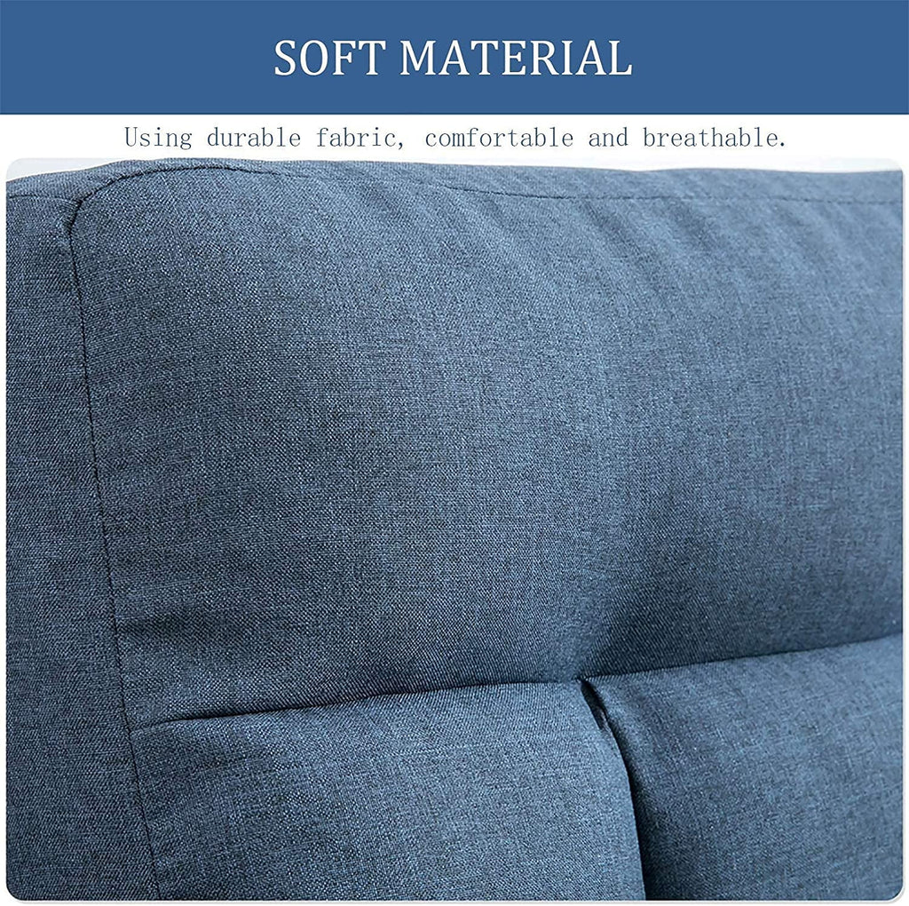 Adjustable Folding Floor Chair with Armrests and Pillow U78485