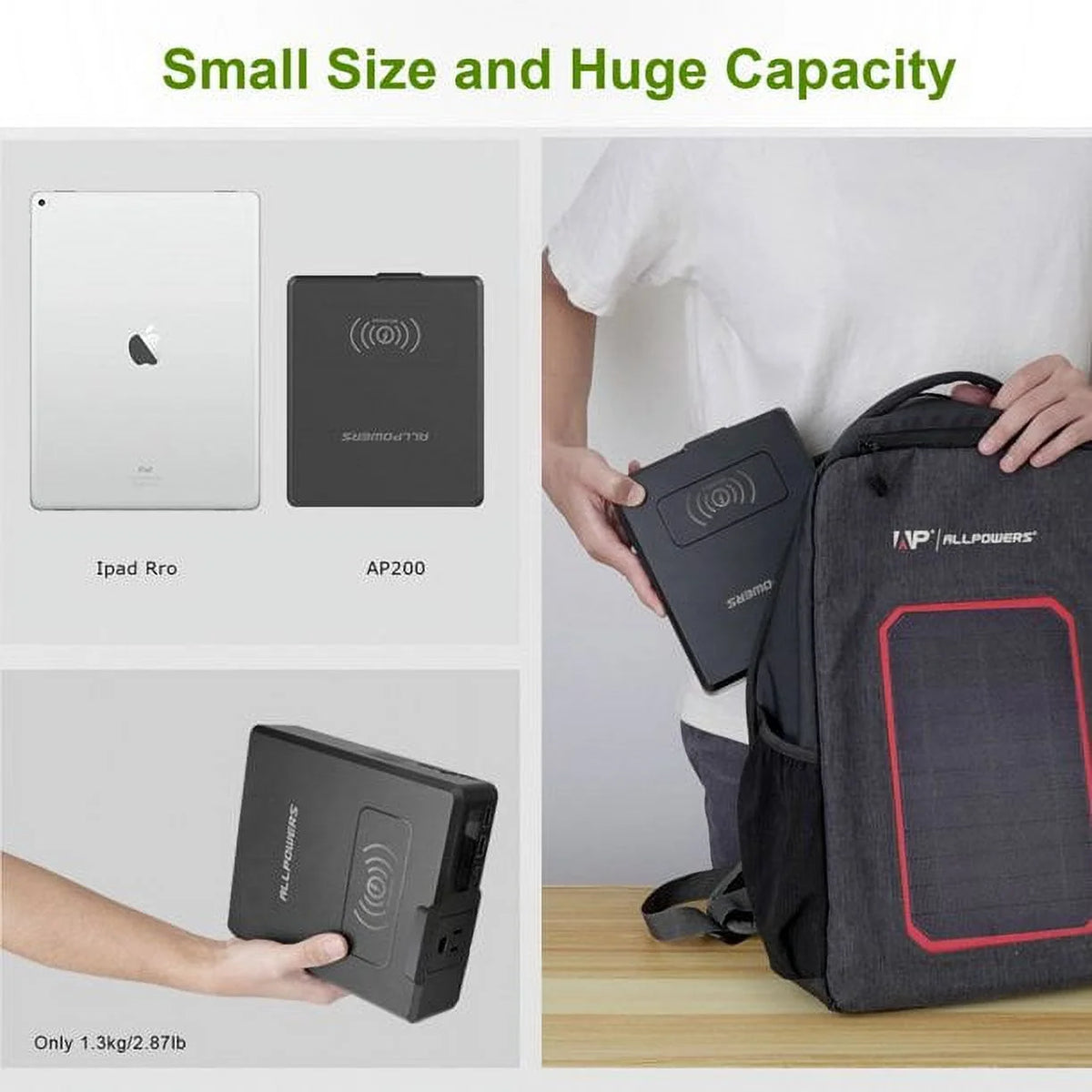 200W 154Wh Portable Power Station with 100W Foldable Solar Panel T245