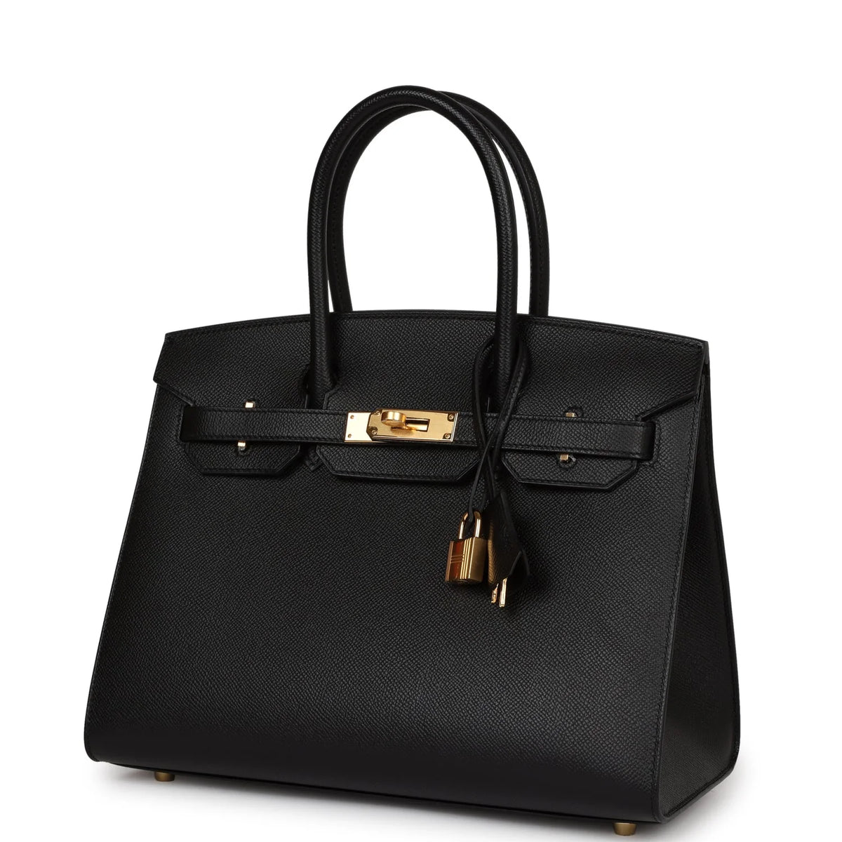 Black Leather Handbag L71299