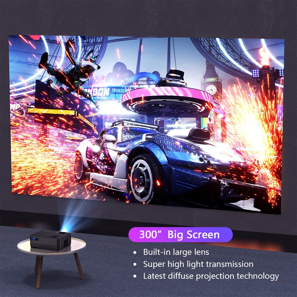 5G WiFi Bluetooth 1080P LCD Projector Z277171