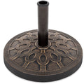 18in Round Heavy-Duty Steel Patio Umbrella Base Stand D955
