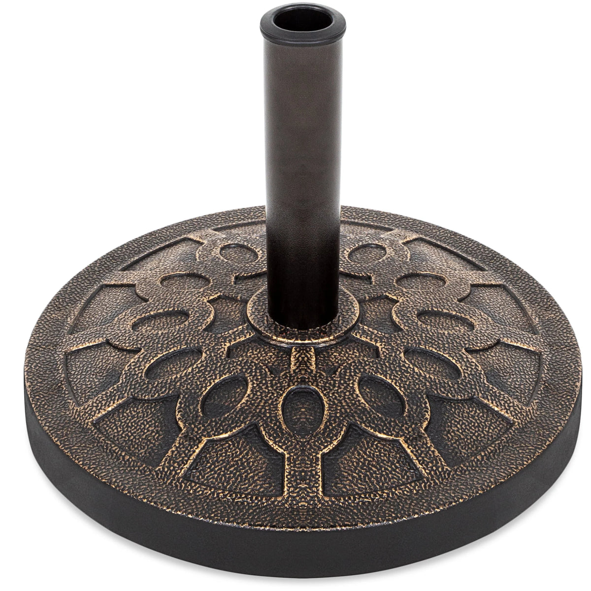 18in Round Heavy-Duty Steel Patio Umbrella Base Stand D955