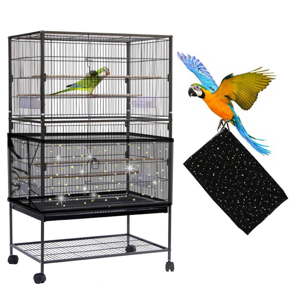 Bird Cage Seed Catcher Nylon Mesh Net H1057