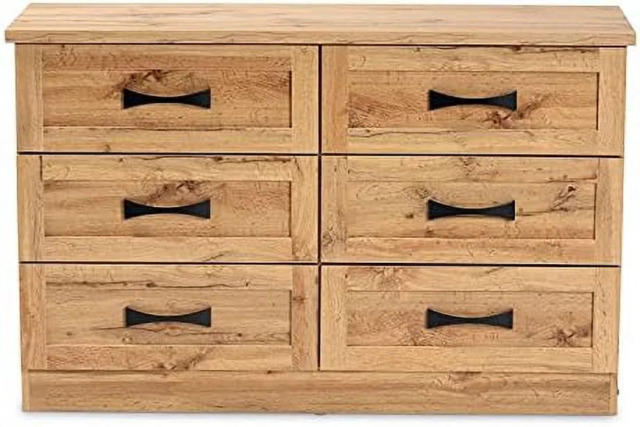 6 Drawer Wood Dresser L2009