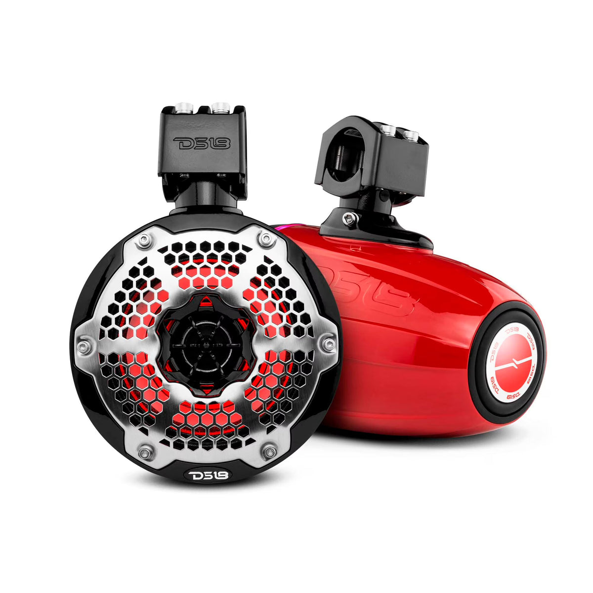 6.5" Neodymium Marine Towers with Passive Radiator, 1" Driver & RGB LED Light, 450 Watts (Pair) P557168