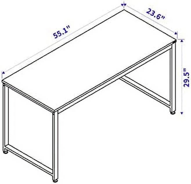 55.1" Computer Writing Desk with Metal Frame Q543119