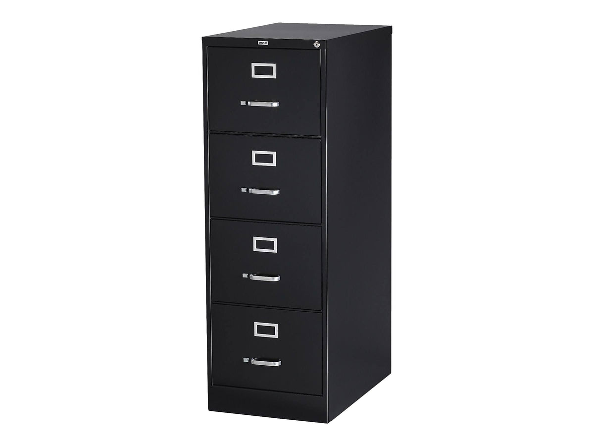 Black 4 Drawer Metal Filing Cabinet O9992