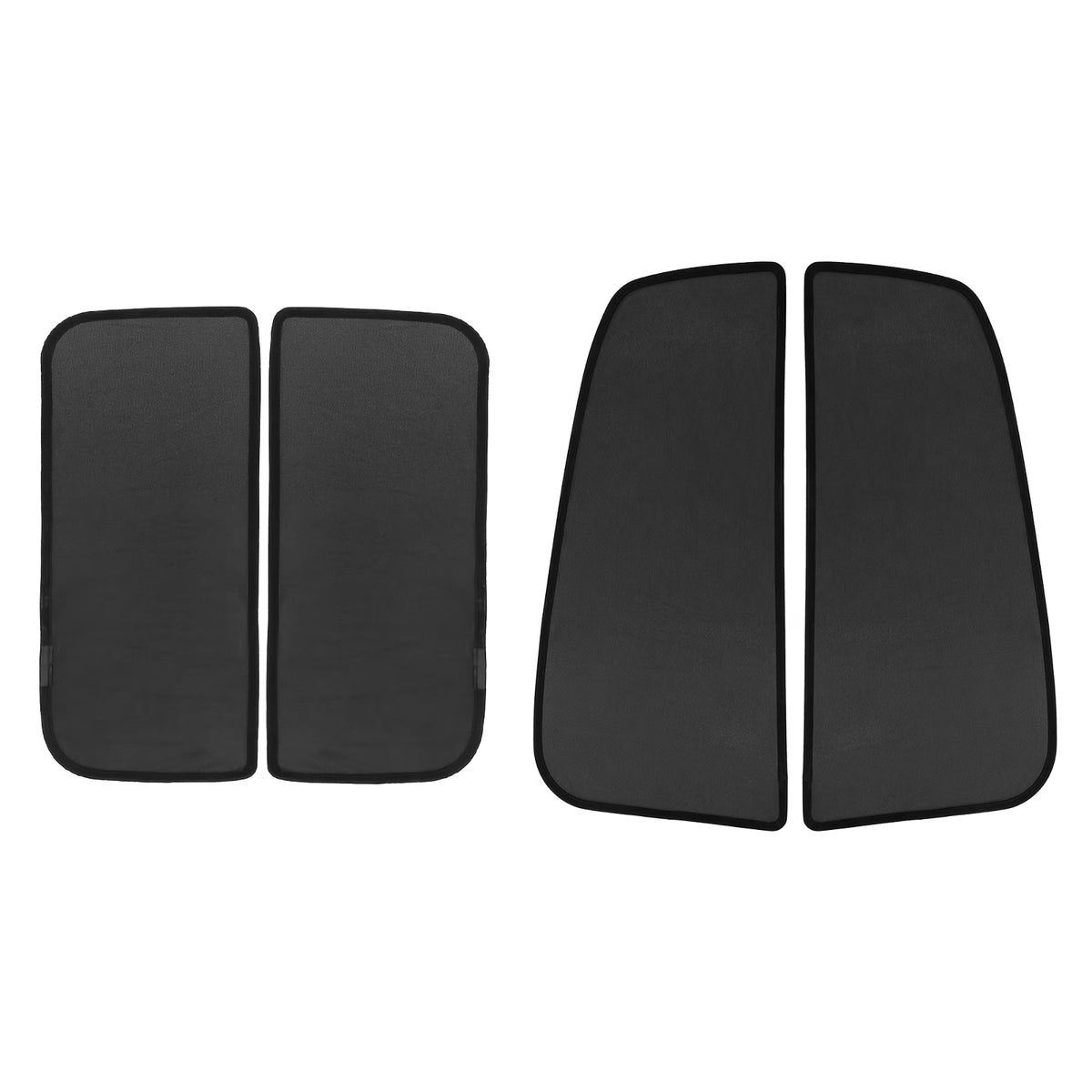 4 Pcs Black Glass Shade Cover Sun Shade Net Y8450