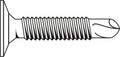 #10-24 x 1 1/2 Coarse Thread Self Drilling Screw Phillips Wafer Head Black Zinc Plated Pk 1000 V6879