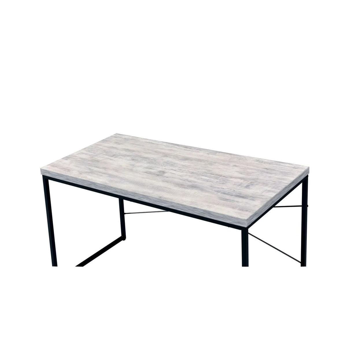 Antique White & Black Desk R521
