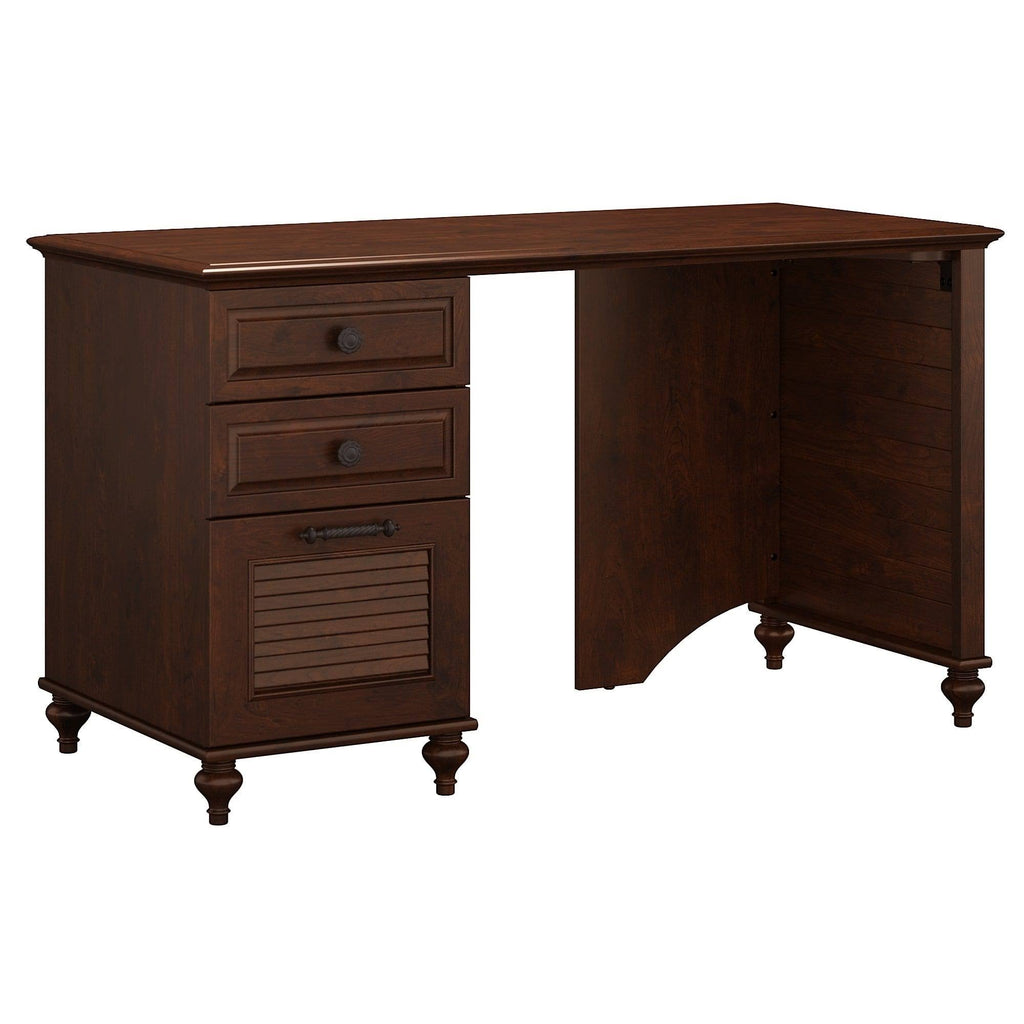51x22 Desk with File Cabinet, Coastal Cherry W858